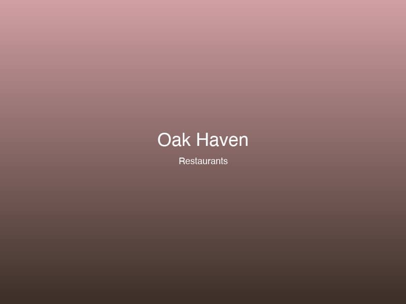 Oak Haven Table & Bar