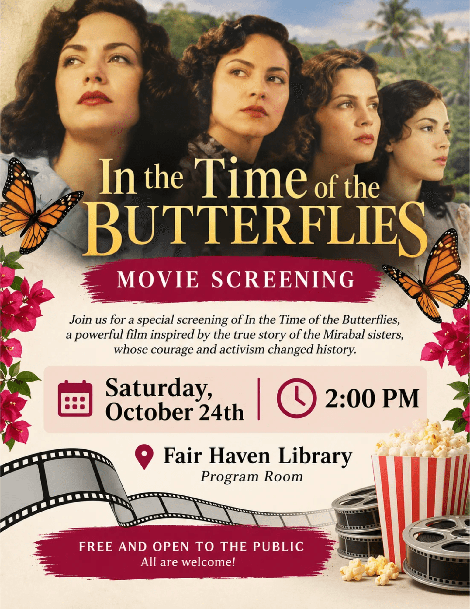 Movie Screening: In the Time of the Butterflies