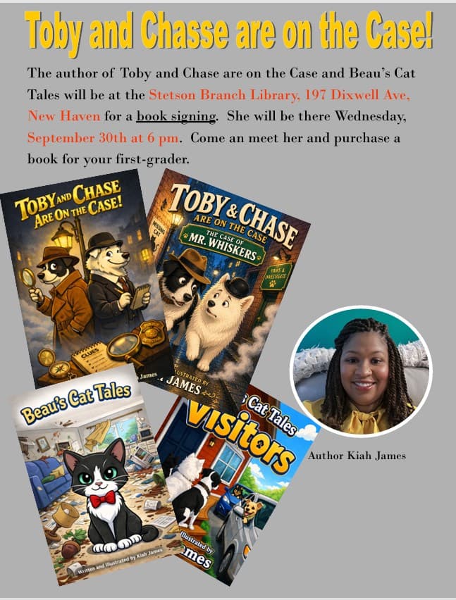 Story Time and Book Signing-Local author Kiah James
