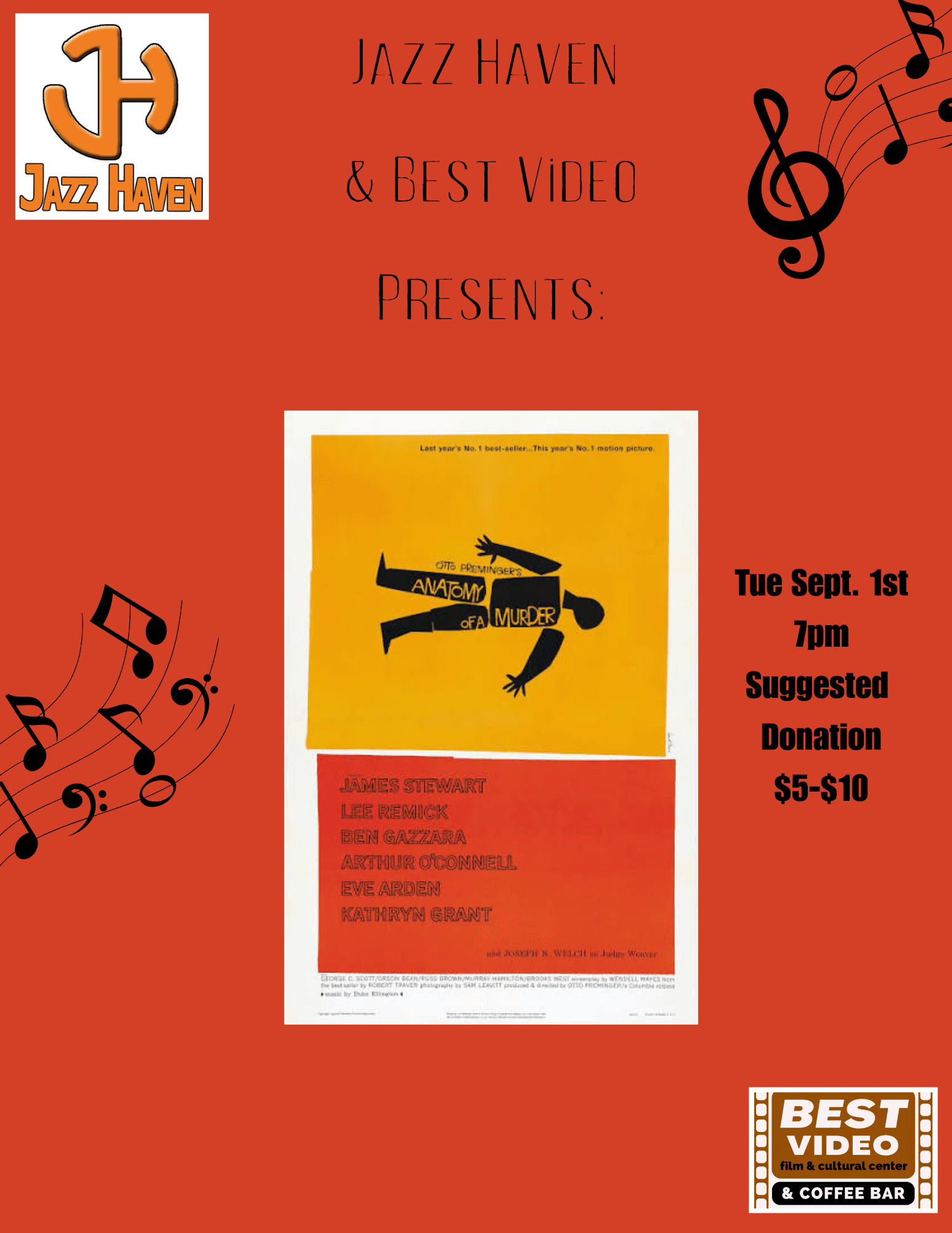 Jazz Haven Presents: Screening of "Anatomy of a Murder"