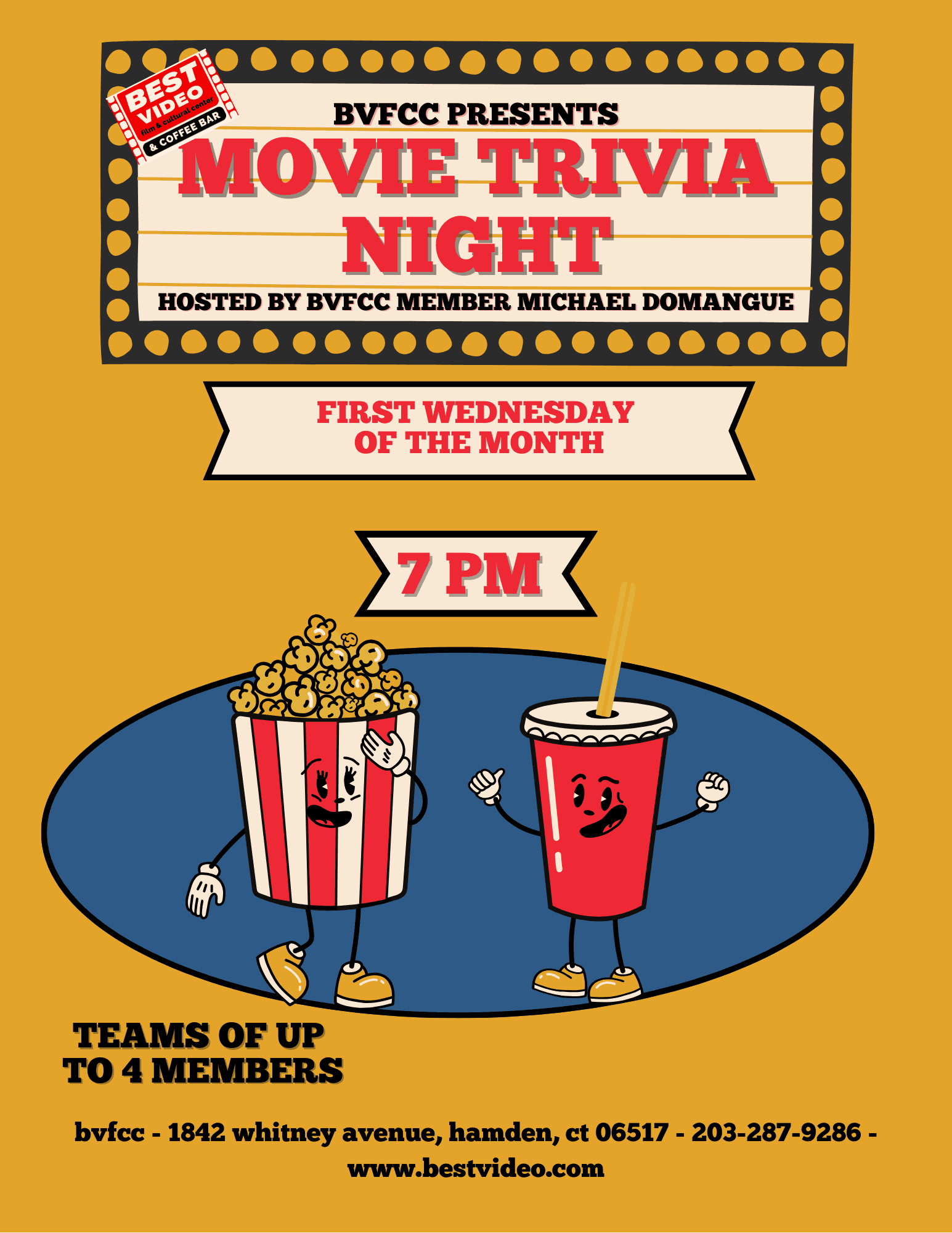 Movie Trivia Night hosted by Michael Domangue