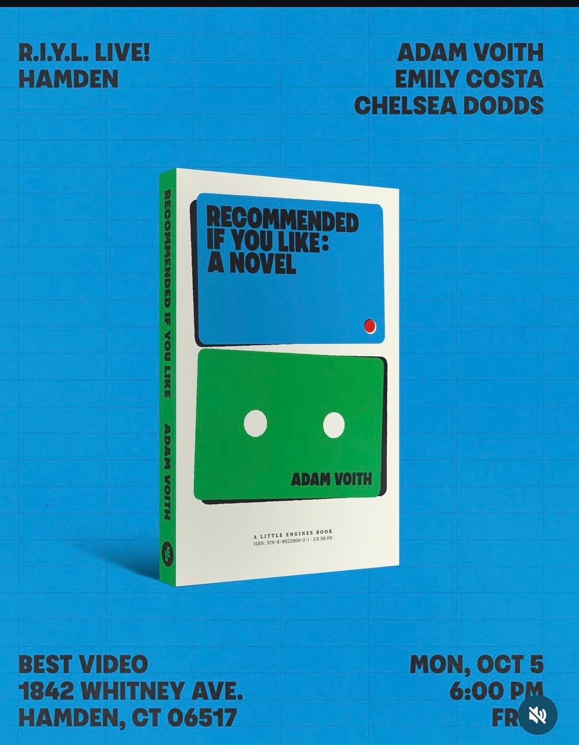 Recommended If You Like: A Novel by Adam Voith