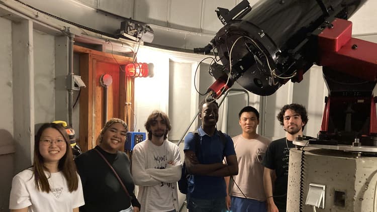 Summer Student Research Program at Wright Lab: Evening at Leitner Family Observatory and Planetarium