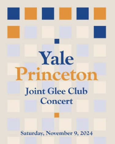 Yale Princeton Joint Glee Club Concert