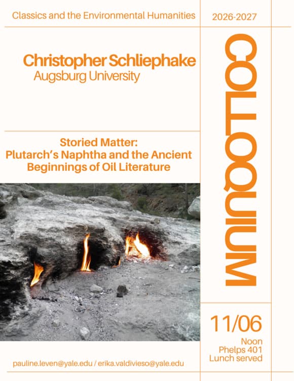 Classics Colloquium 3: Christopher Schliepacke, Augsburg