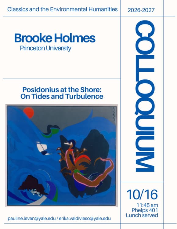 Classics Colloquium 2: Brooke Holmes, Princeton