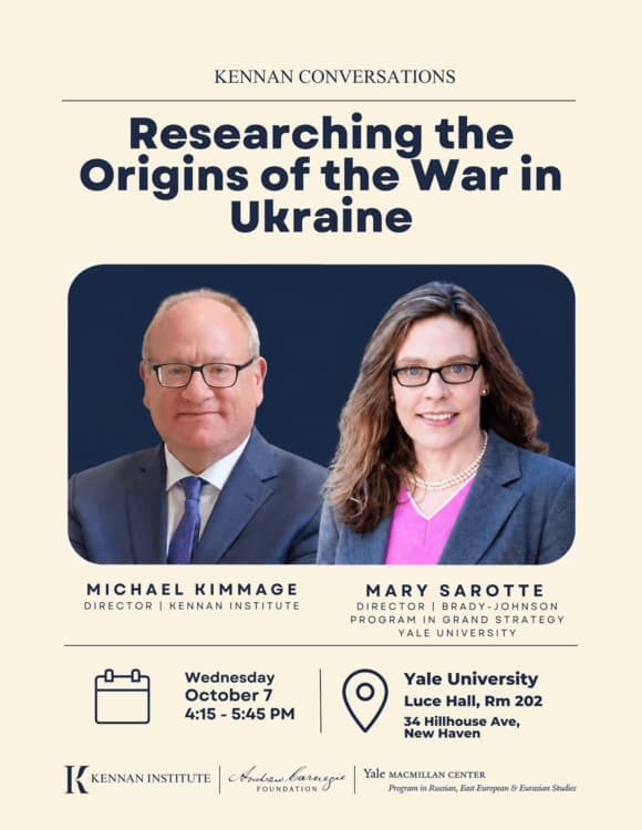 REEES | Kennan Conversations | The Origins of the War in Ukraine: Sequence and Sources