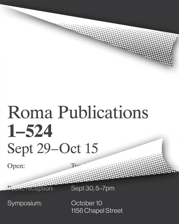 Public reception for "Roma Publications 1-524"