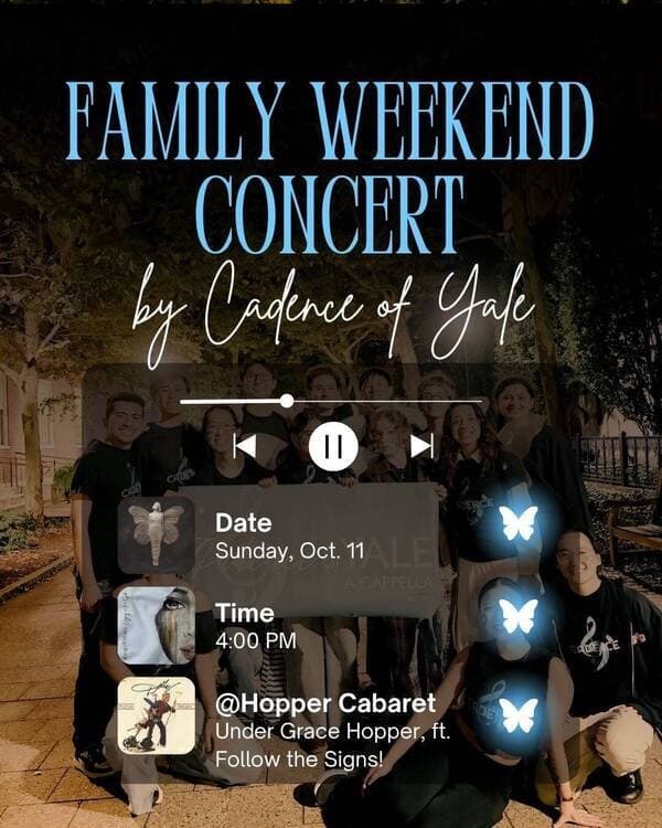 Cadence of Yale Family Weekend Concert