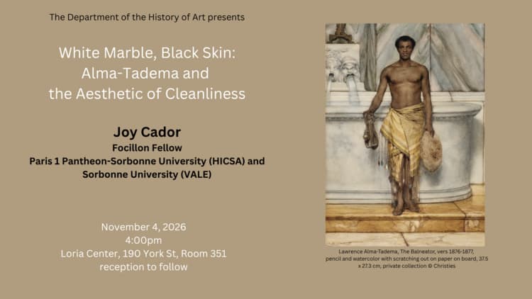 "White Marble, Black Skin: Alma-Tadema and the Aesthetic of Cleanliness"
