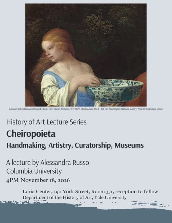 History of Art Lecture Series: Alessandra Russo (Columbia)