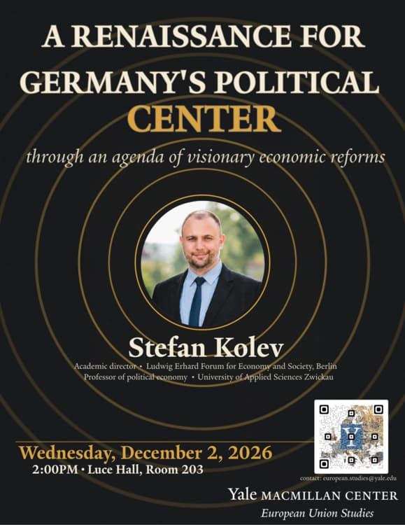 EU Studies | A renaissance for Germany’s political center through an agenda of visionary economic reforms with Stefan Kolev