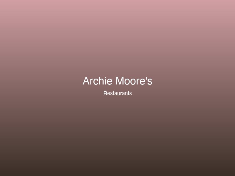 Archie Moore's