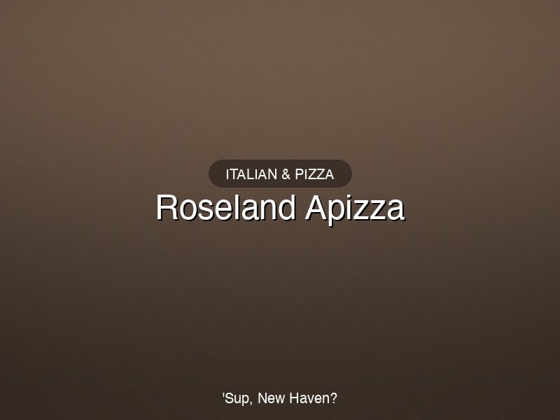 Roseland Apizza
