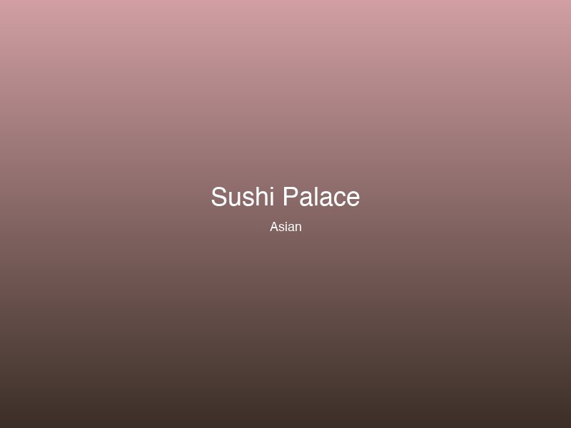 Sushi Palace