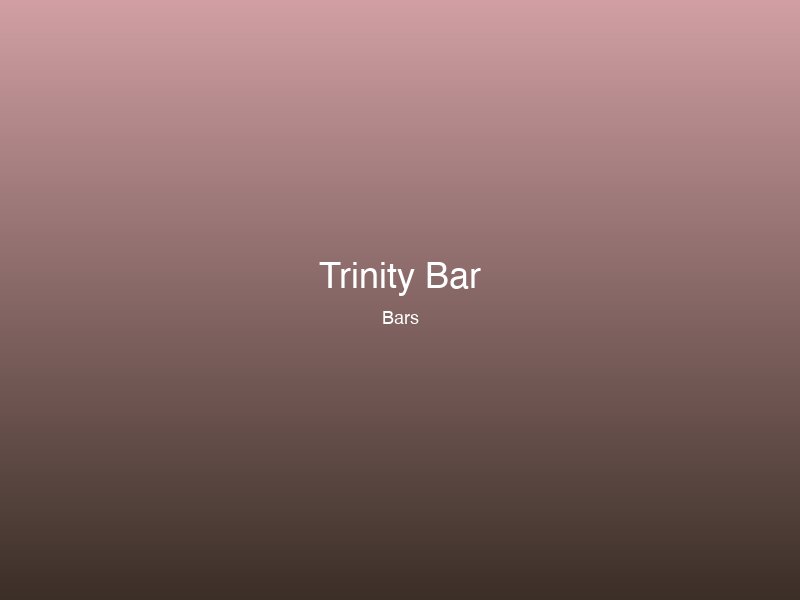 Trinity Bar & Grill