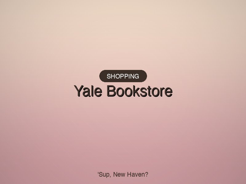 Yale Bookstore